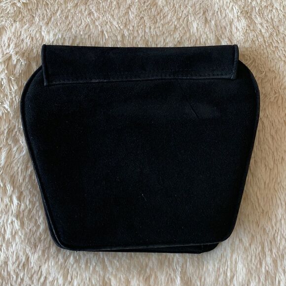 Vintage J.Renee 80s black suede purse - Picture 4 of 16